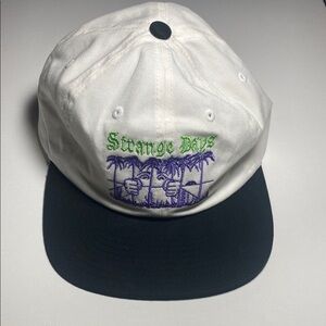 OBEY NEW White and Black Cap with Purple Embroidery